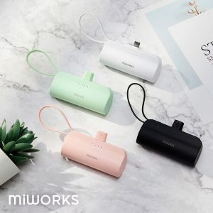 【 iCute 】多功能直插式迷你口袋行動電源 5000mAh